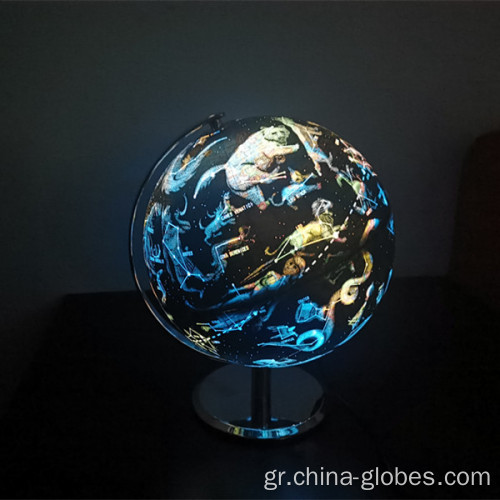 25cm Light Up Globe Lamp με αστερισμούς